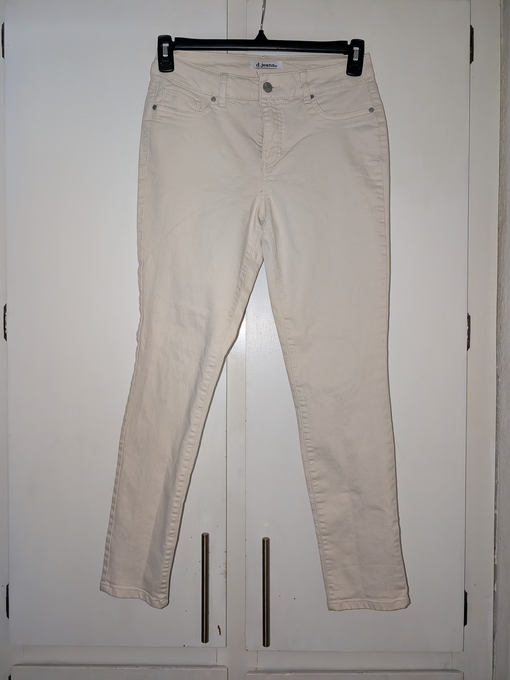 d. jeans Cream Skinny Jeans - Slim Fit